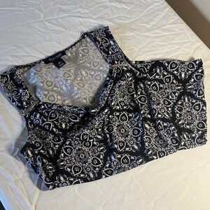White House Black Market Patterned Top